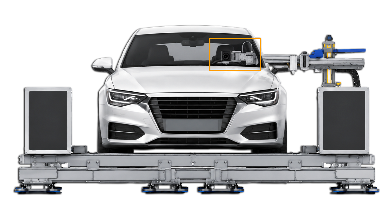 GEFASOFT End-of-Line-Prüfung Automotive GEFASOFT End-of-Line-Kontrolle mit integrativem Kamerakit in der Automobilherstellung