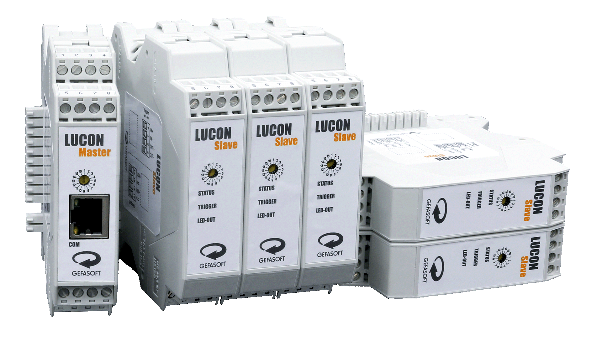 GEFASOFT LUCON-2 Beleuchtungscontroller GEFASOFT Beleuchtungscontroller LUCON-2 mit Master und Slave für industrielle Bildverarbeitung
