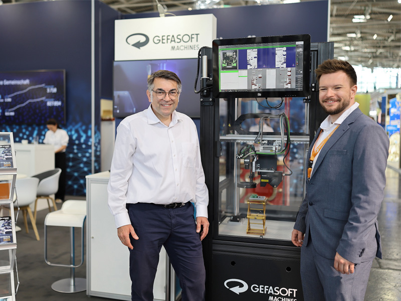 GEFASOFT Messeteam IFAT 2026 Mitarbeitende von GEFASOFT auf der IFAT 2026 mit industrieller Bildverarbeitung