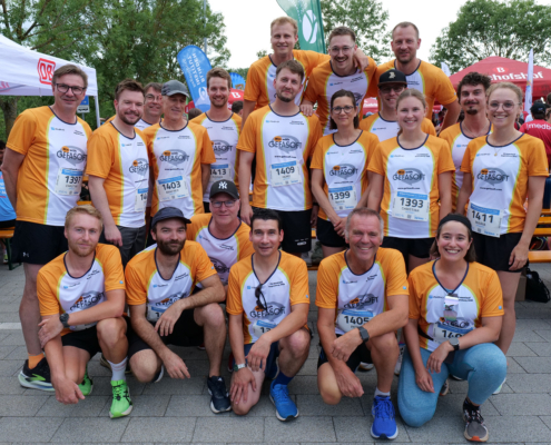 Team von GEFASOFT beim REWAG Firmenlauf 2026 in Regensburg